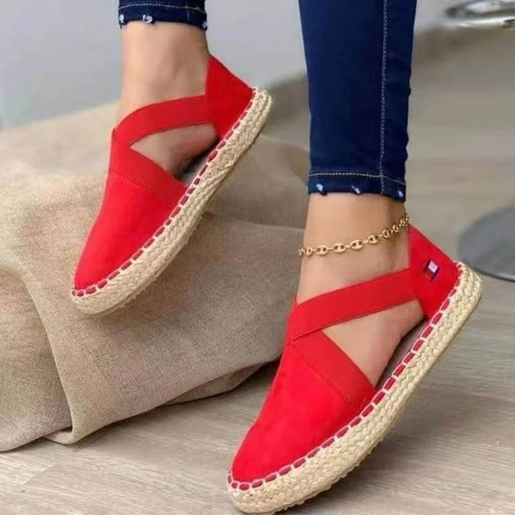 Large Size Set Feet Flat Sole Shoes Women Korean Fashion Retro Fisherman Shoes