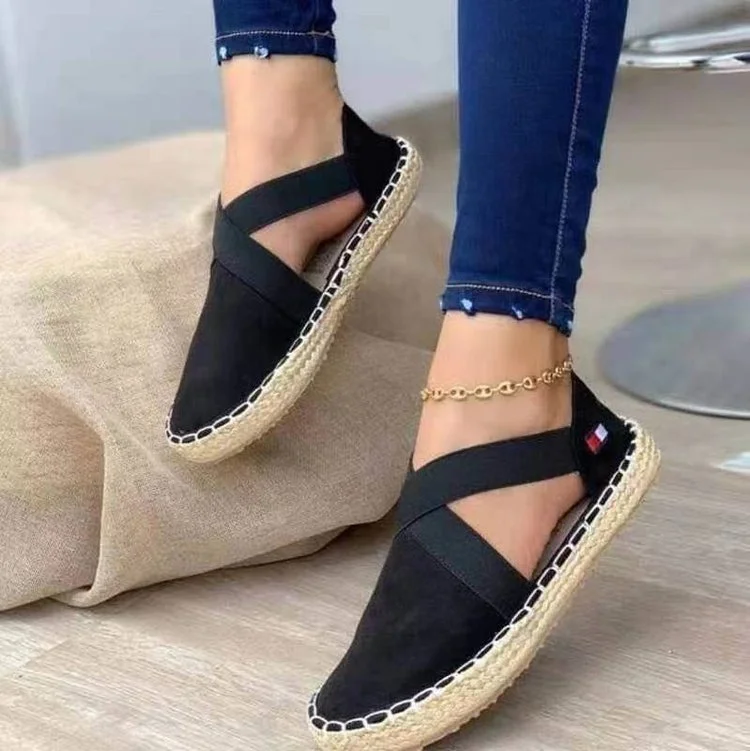 Large Size Set Feet Flat Sole Shoes Women Korean Fashion Retro Fisherman Shoes