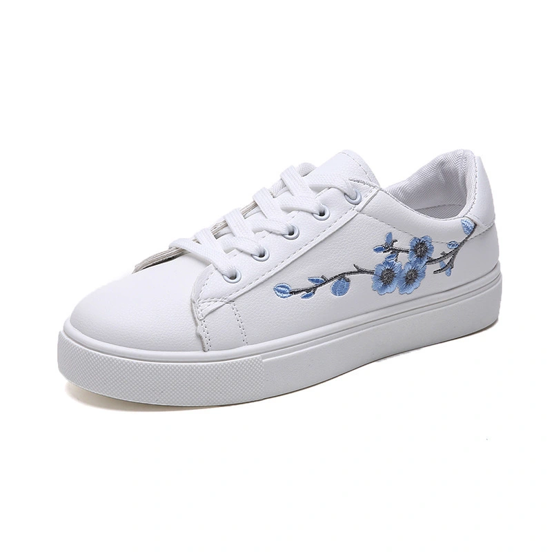 Schoolgirl Embroidered Flat Sneakers