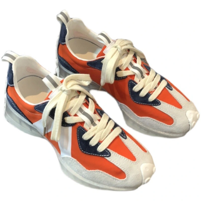 Breathable Small Waist Crystal Sole Sneakers