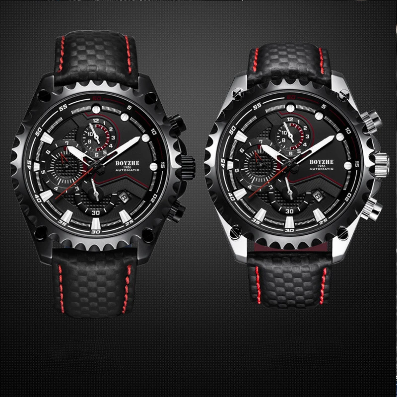 Multifunctional Large Calendar Luminous Waterproof Mechanical Watch