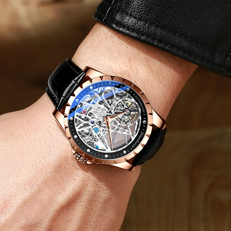 Daystar fish scale mechanical watch