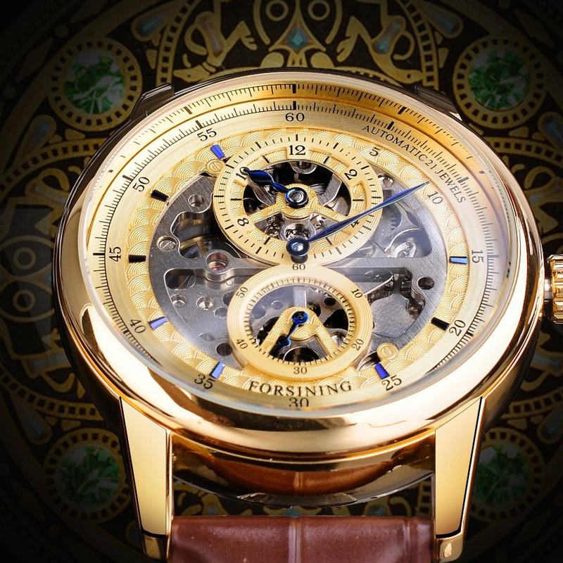 Men's fashion hollow three-needle separation mechanical watch