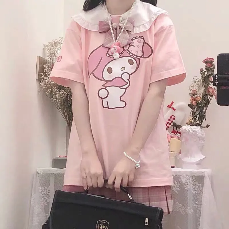 Short Sleeve Melody Cartoon Cute Japanese Doll