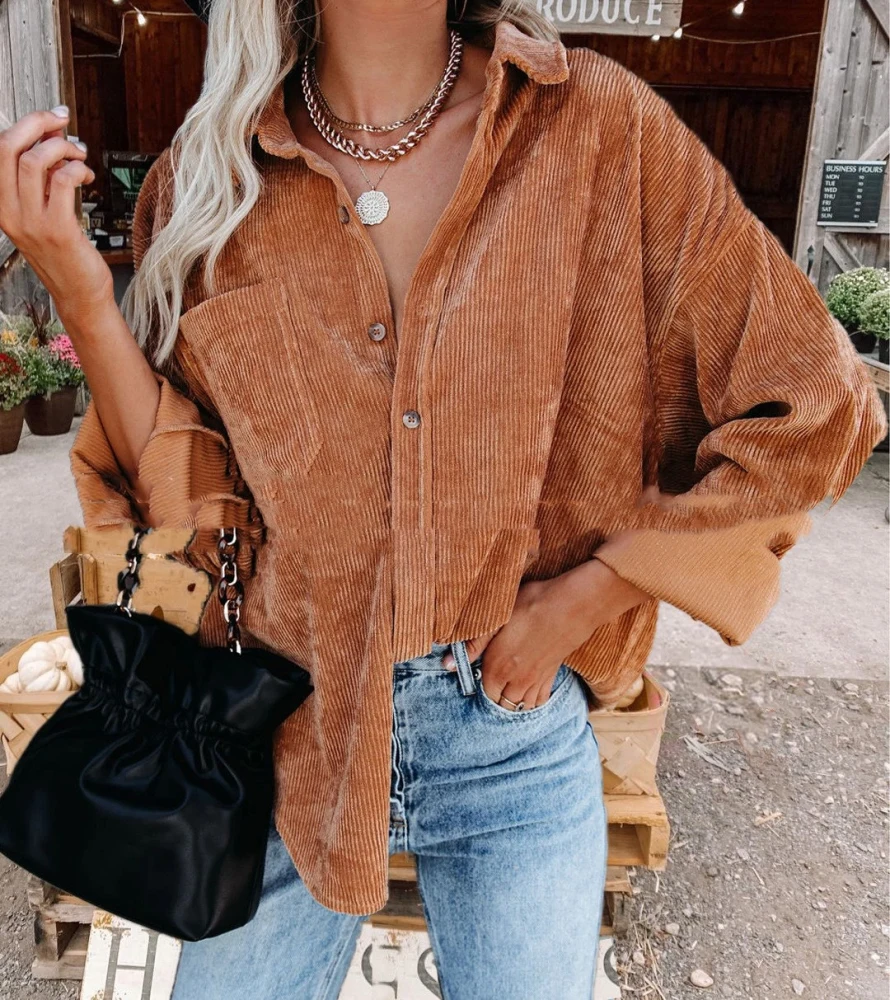 A blouse with a hole in it for a lady
