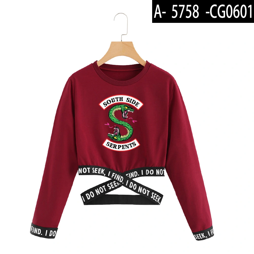 Round neck printed sweatshirt