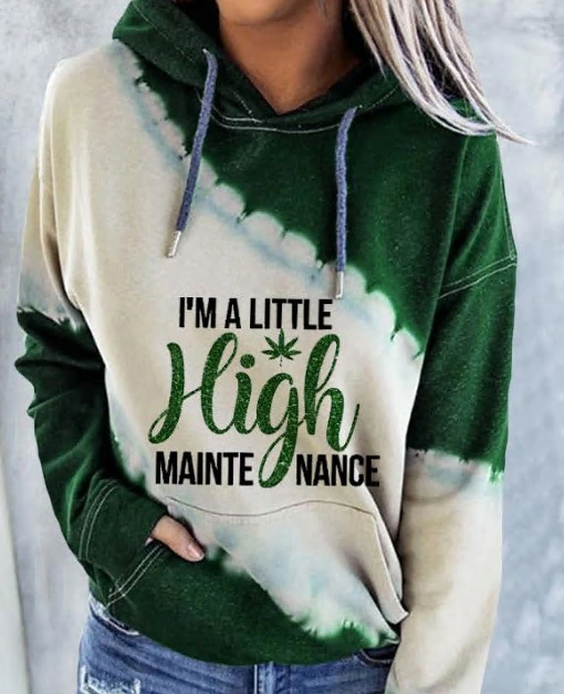 Ins Hot Maple Leaf High Print Women's Sweater
