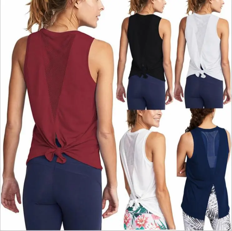 Sports fitness yoga vest basic sleeveless thin blouse