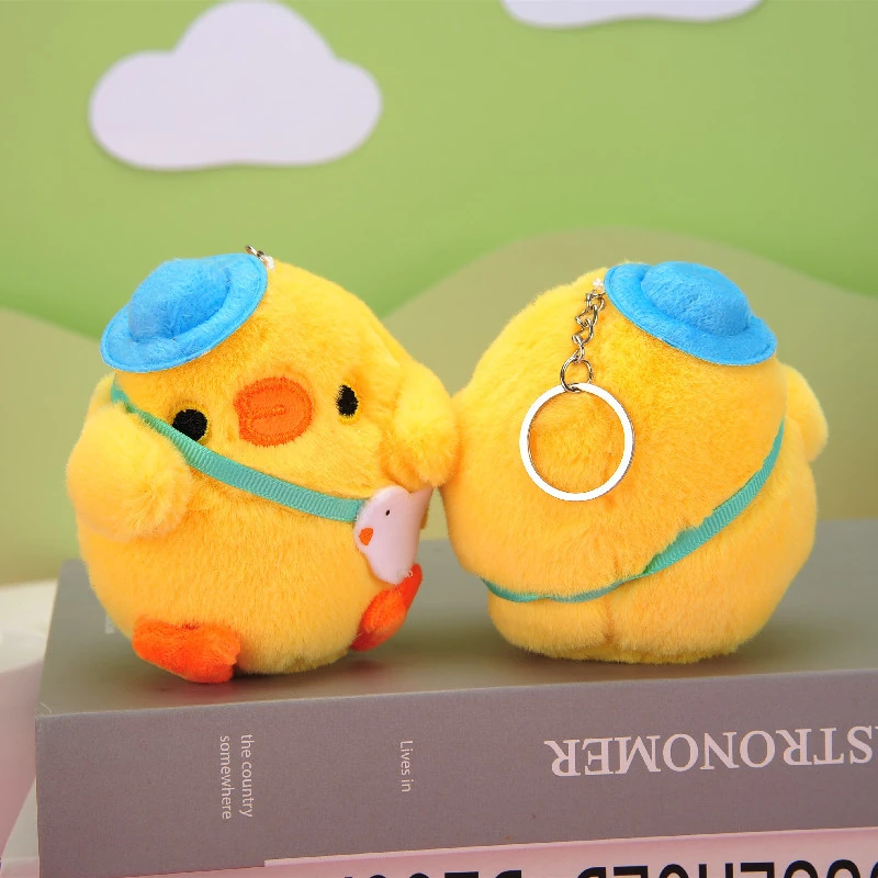 Chubby Chicken Stuffed Toy Doll Pendant Key