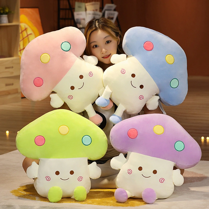 Colorful Mushroom Hand Warmer Pillow Home Sofa Cushion