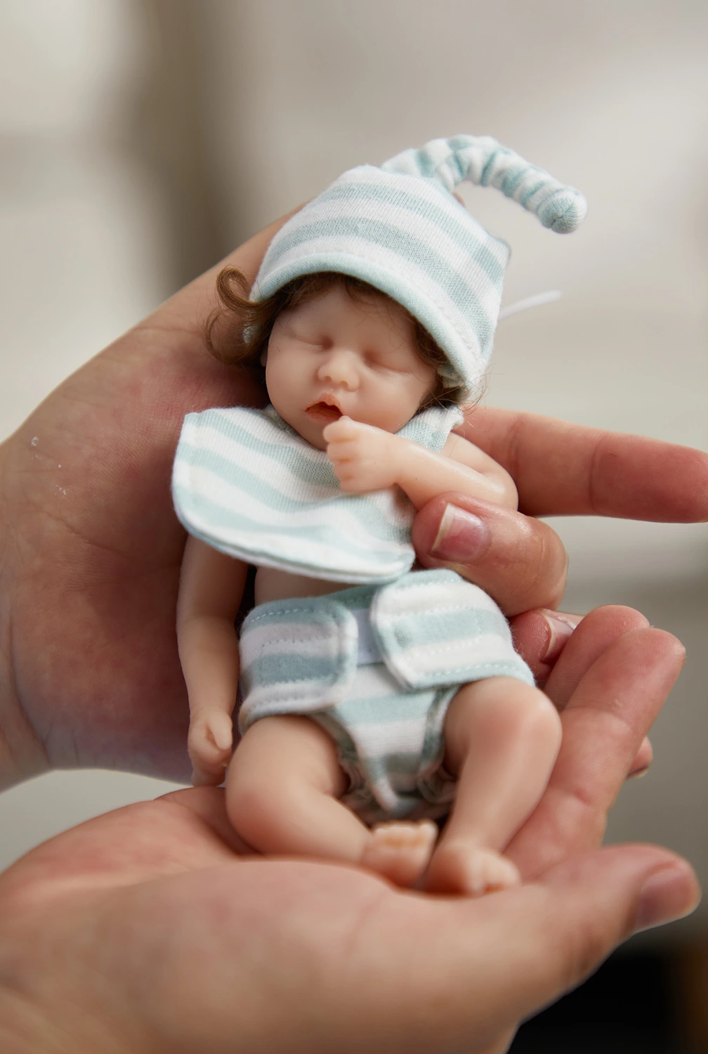 6 Inch Reborn Baby Simulation Doll Full Glue