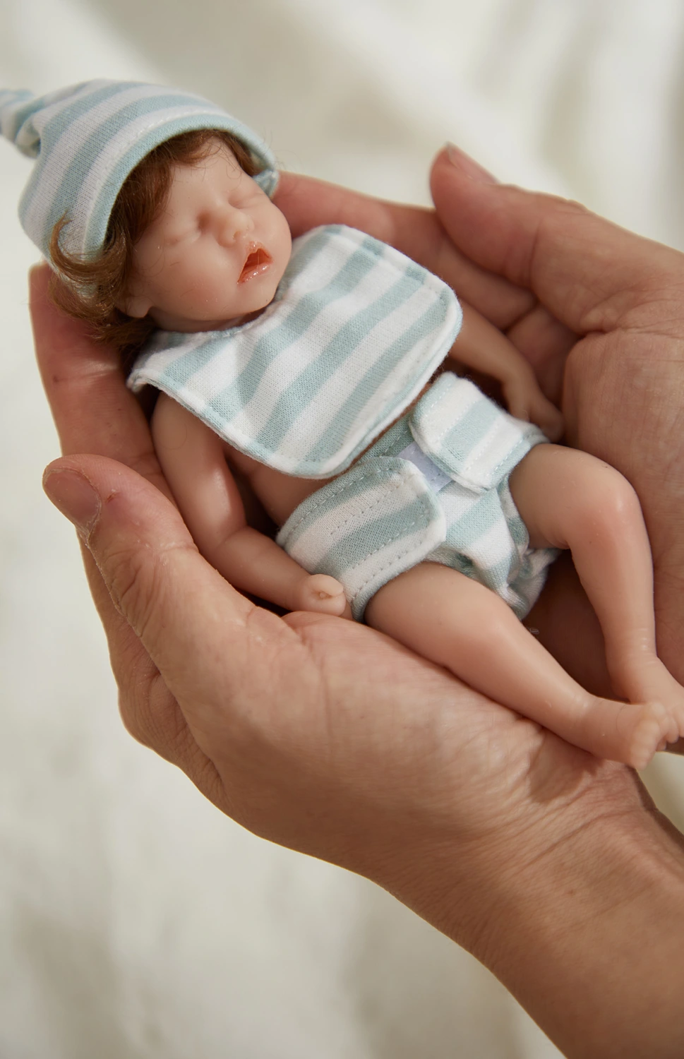 6 Inch Reborn Baby Simulation Doll Full Glue