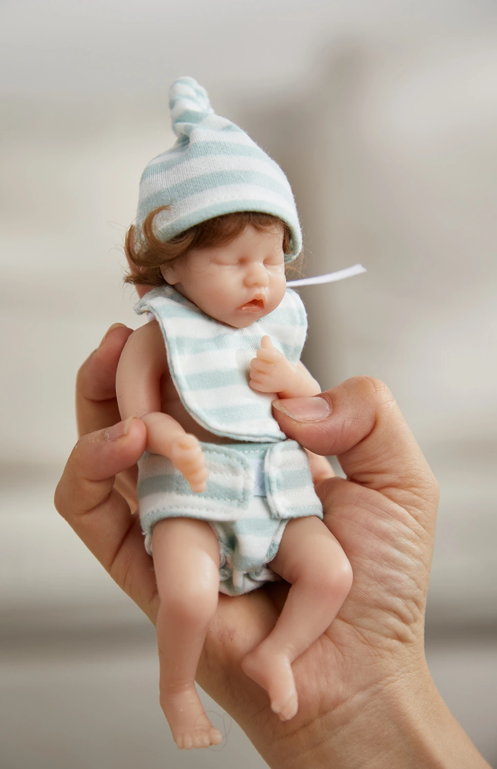 6 Inch Reborn Baby Simulation Doll Full Glue