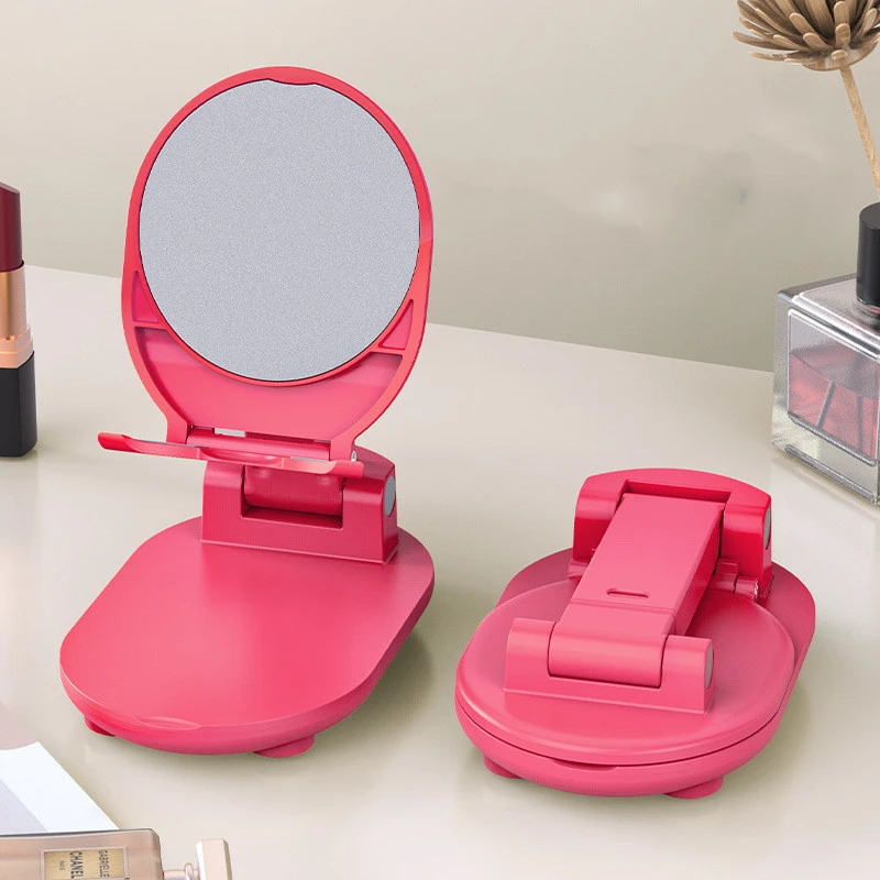 Female Mirror Desktop Phone Holder Fishtail Macaron Color