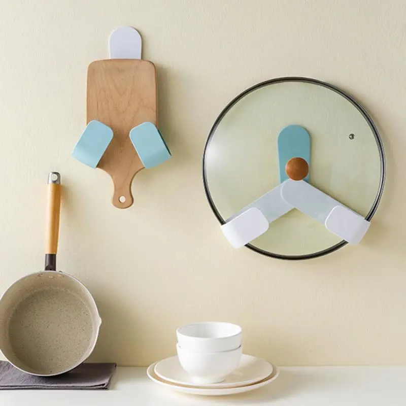 Kitchen Adjustable Rotating Cutting Board Wall Rack