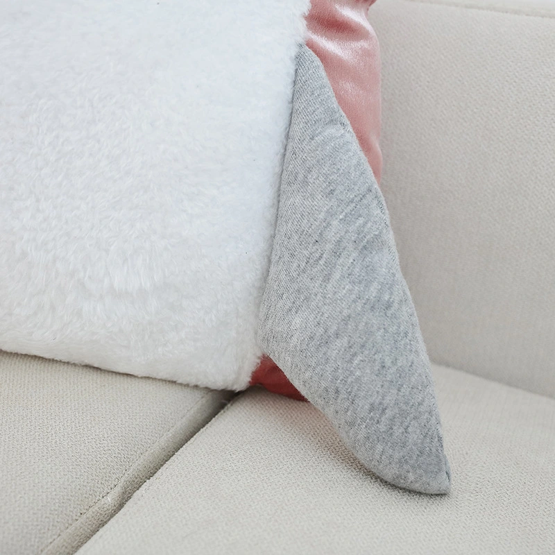 Three Dimensional Shark Pillow With Zipper Pocket