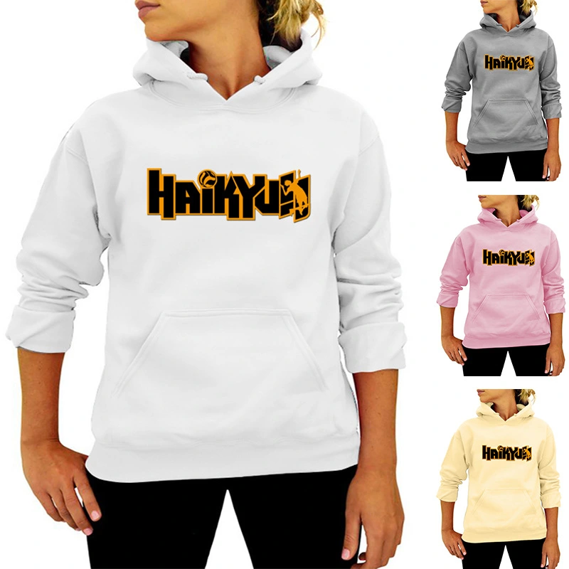 Autumn and Winter Haikyuu  Volleyball Print Hoodie