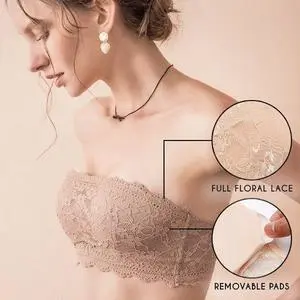 Solid Lace Hollow Underwear Without Straps