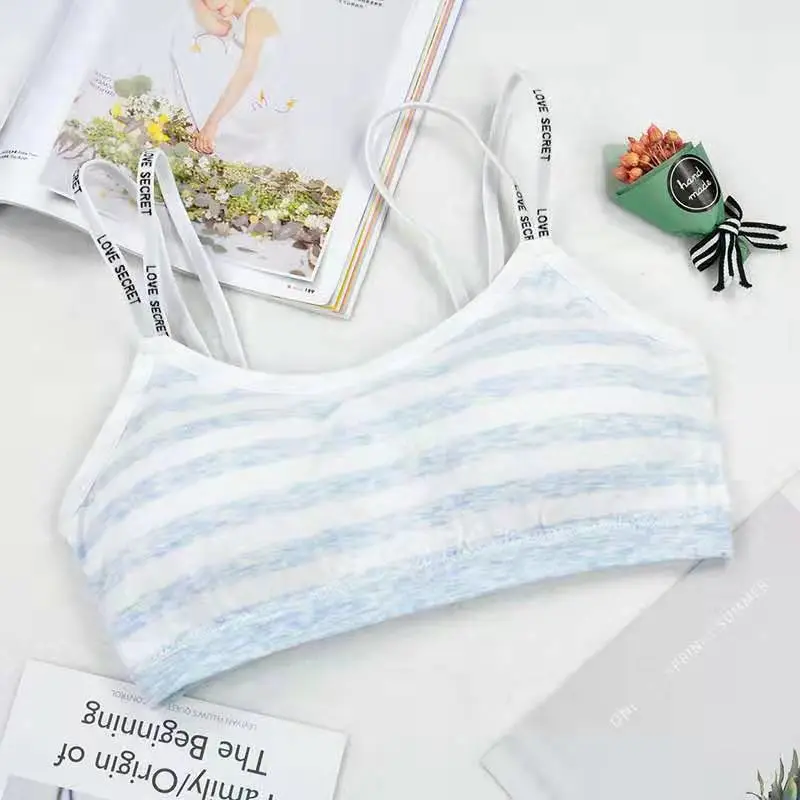 Girls Striped Summer Beauty Back Strap Underwear