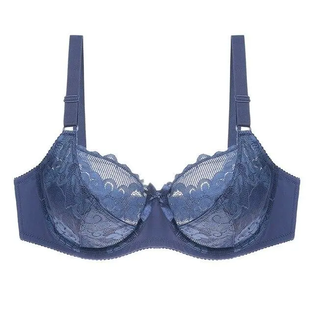 Pure color bra lace women's plus size bra underwear