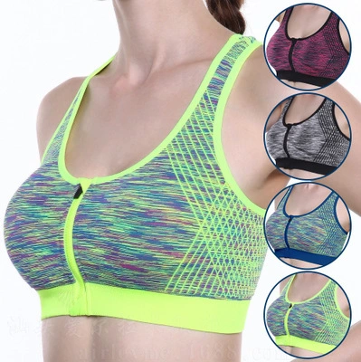 Segment dye zip bra