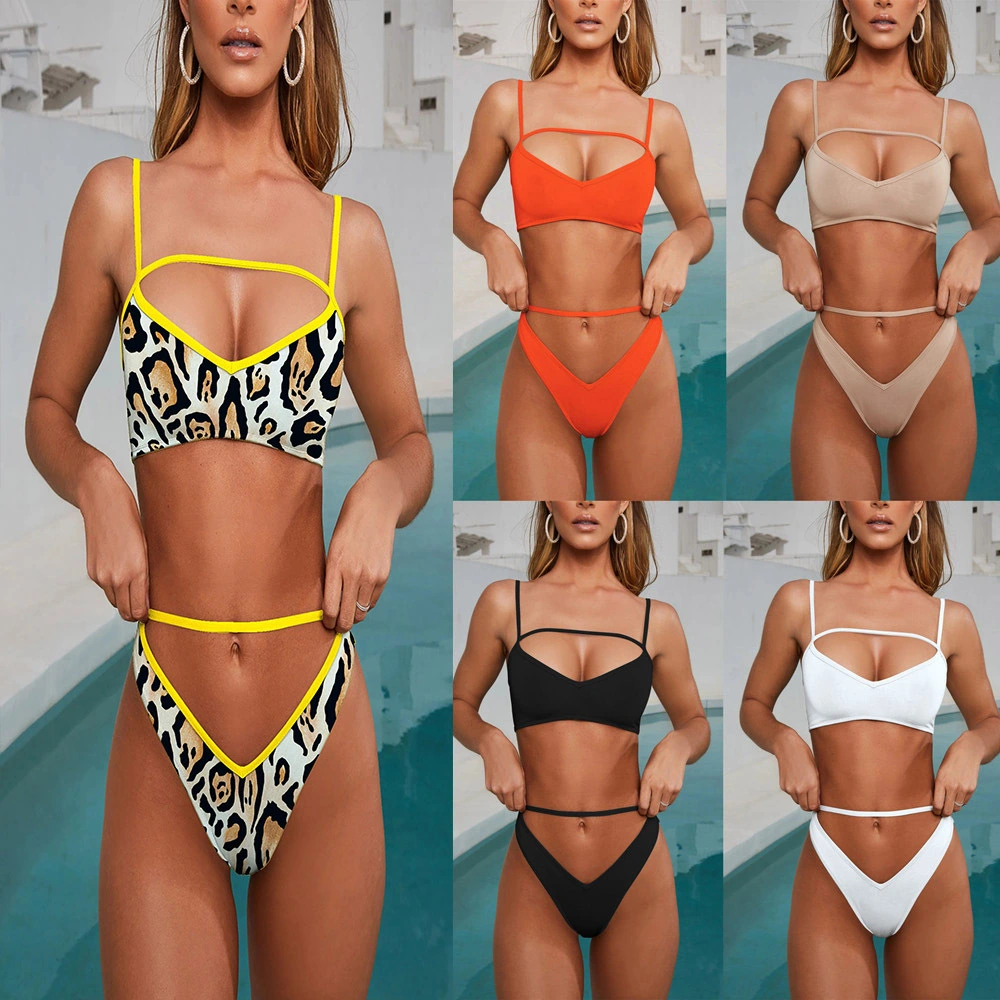 Bikini Multi Color Hot Women's Split Swimsuit