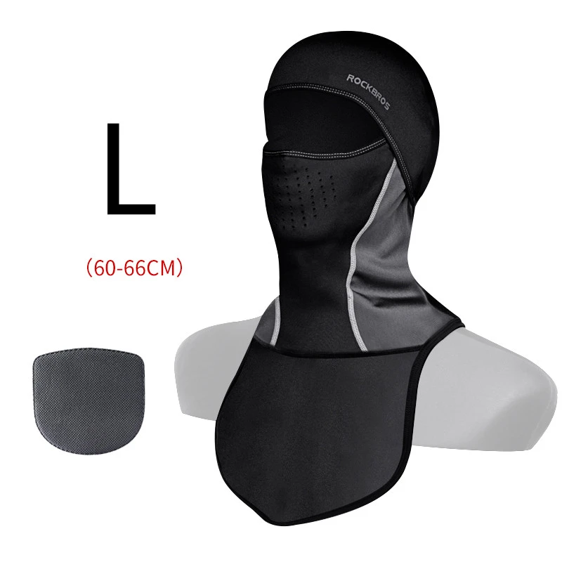 Winter warm hooded male bike riding mask