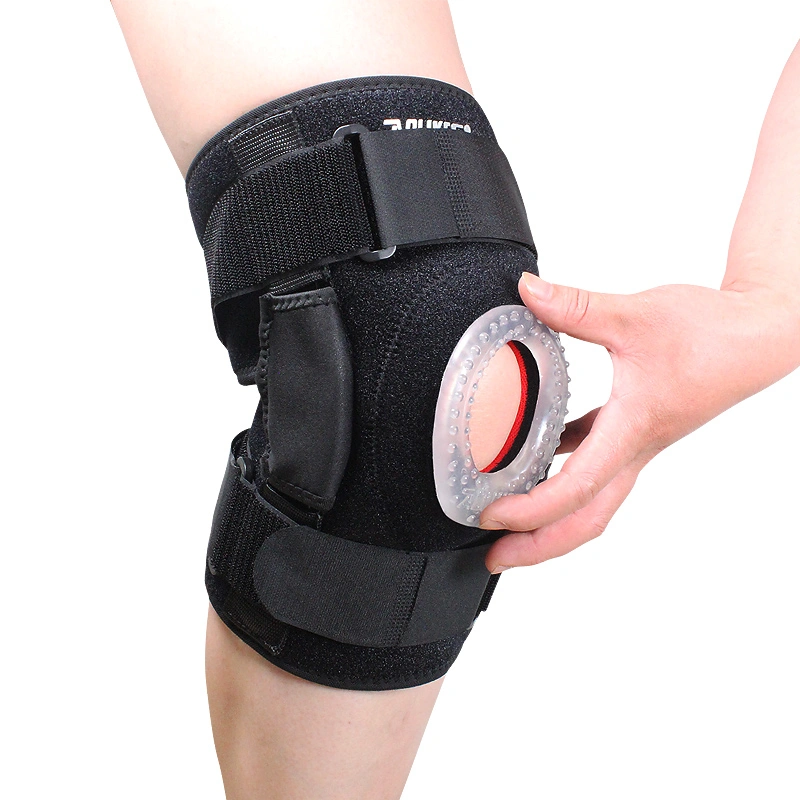 Cycling climbing leaf spring knee pads