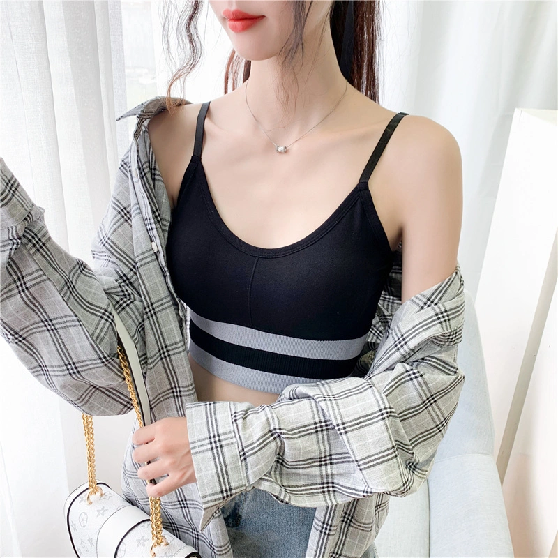 Explosive underwear strap wrap chest bottoming shirt