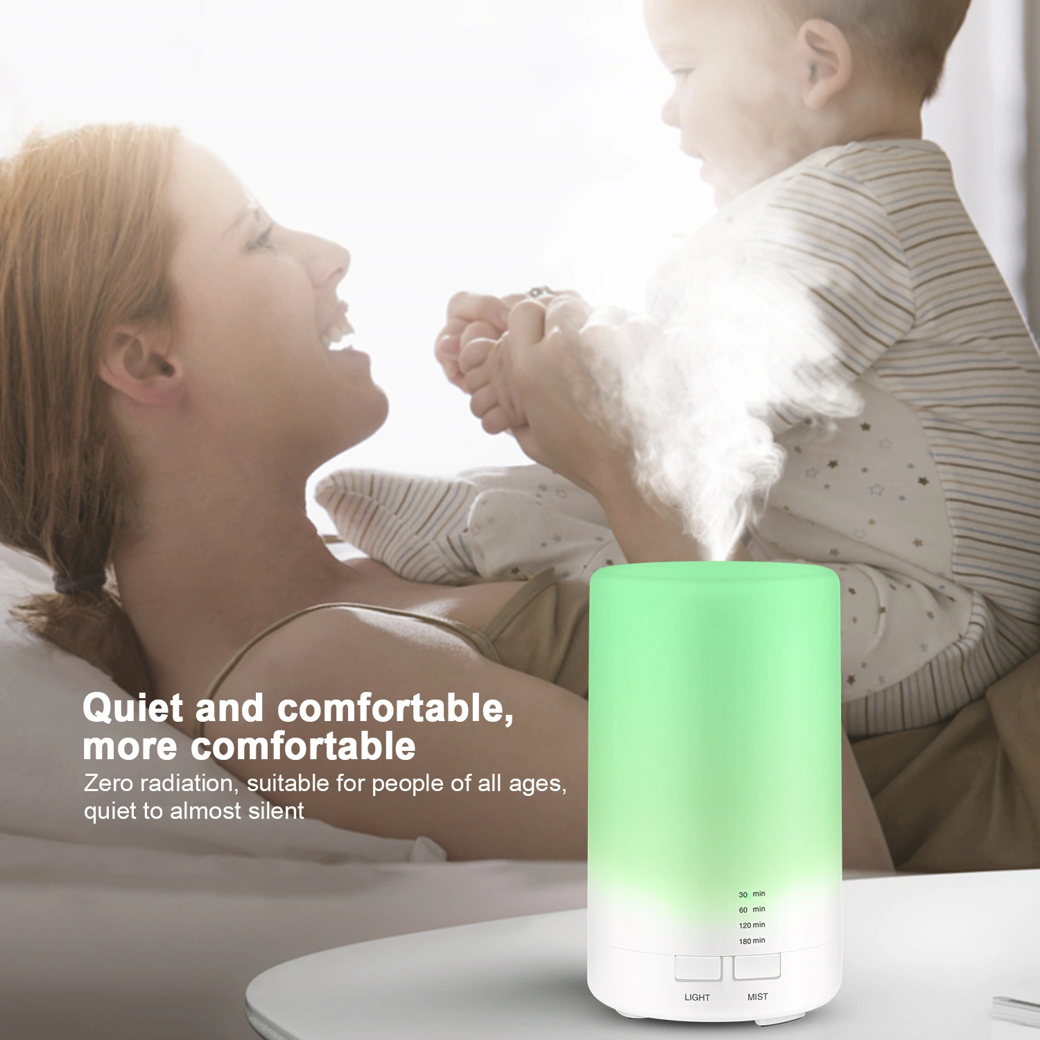 Colorful silent USB mini ultrasonic aromatherapy machine