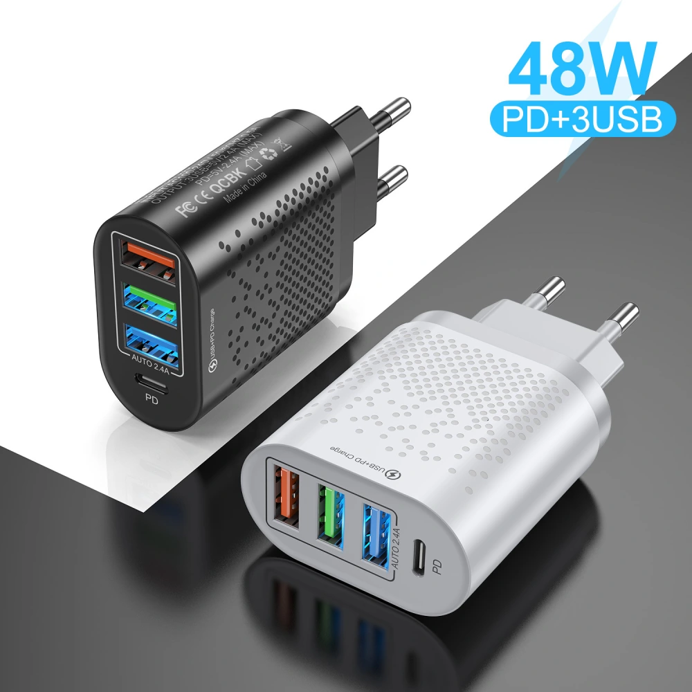 3.1A Multi-port 3USB PD Type-c Mobile Phone Charger