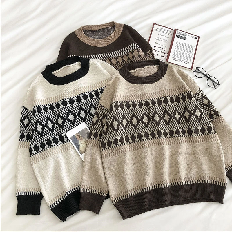 Lazy Style Loose Pullover Knitted Sweater