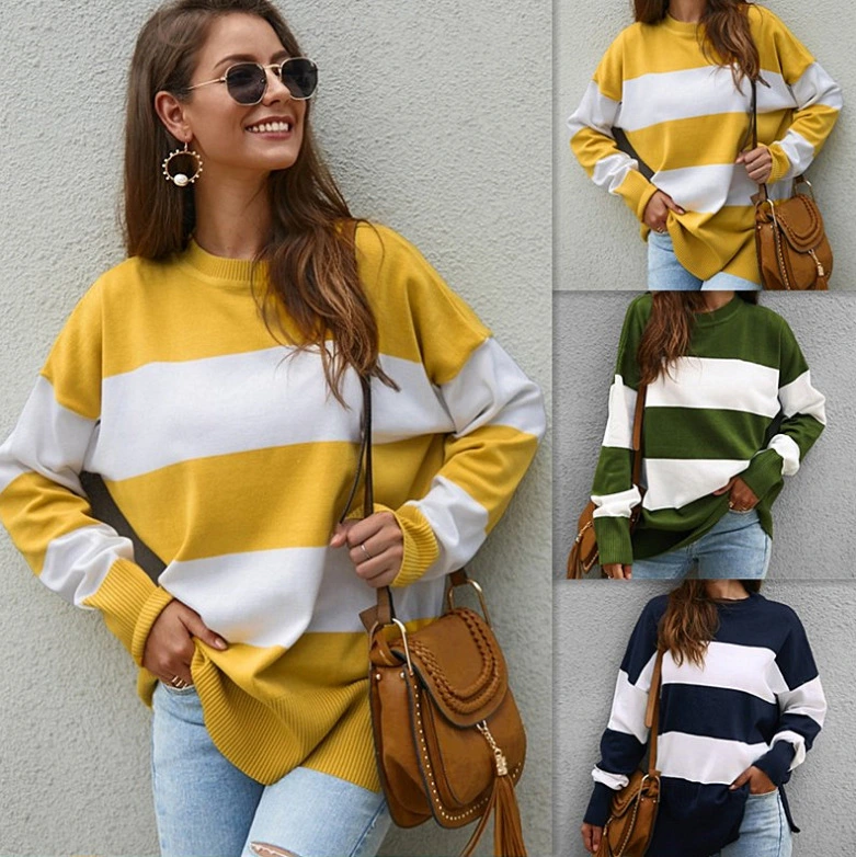 Pullover round neck loose sweater