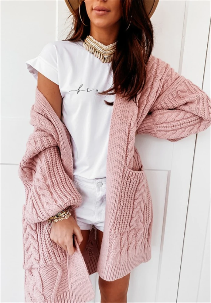 Cardigan knitted sweater