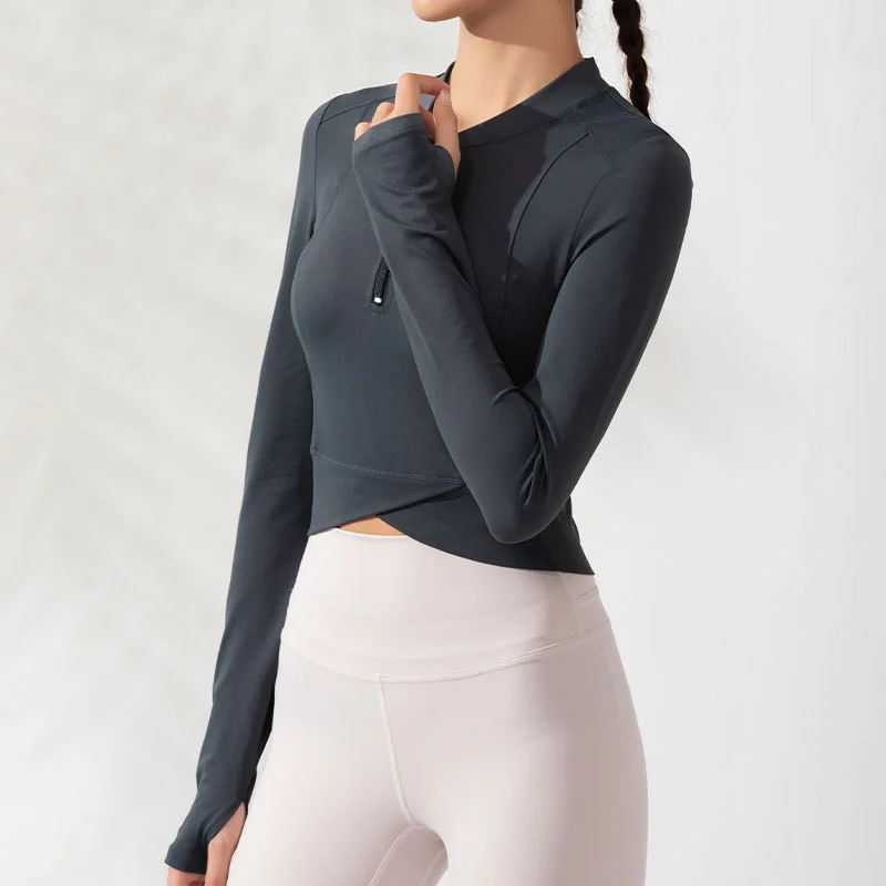 Autumn And Winter Long-Sleeved Sports Jacket Workout Clothes