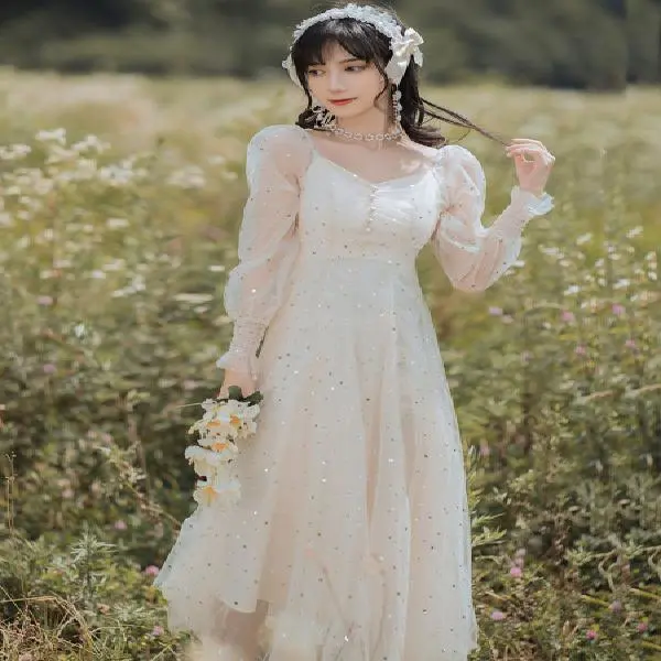 Sequined Mesh Super Fairy Skirt