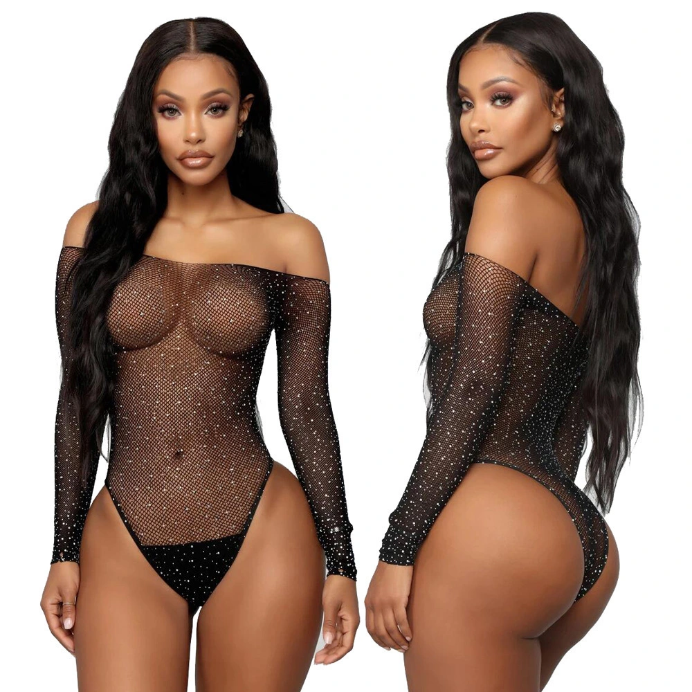 Ladies Hot Diamond Bikini Underwear Starry Net Clothes