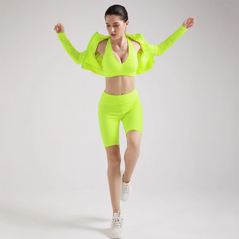 Women's Long-sleeved Jacket Sexy Vest Vitality Five-point Pants