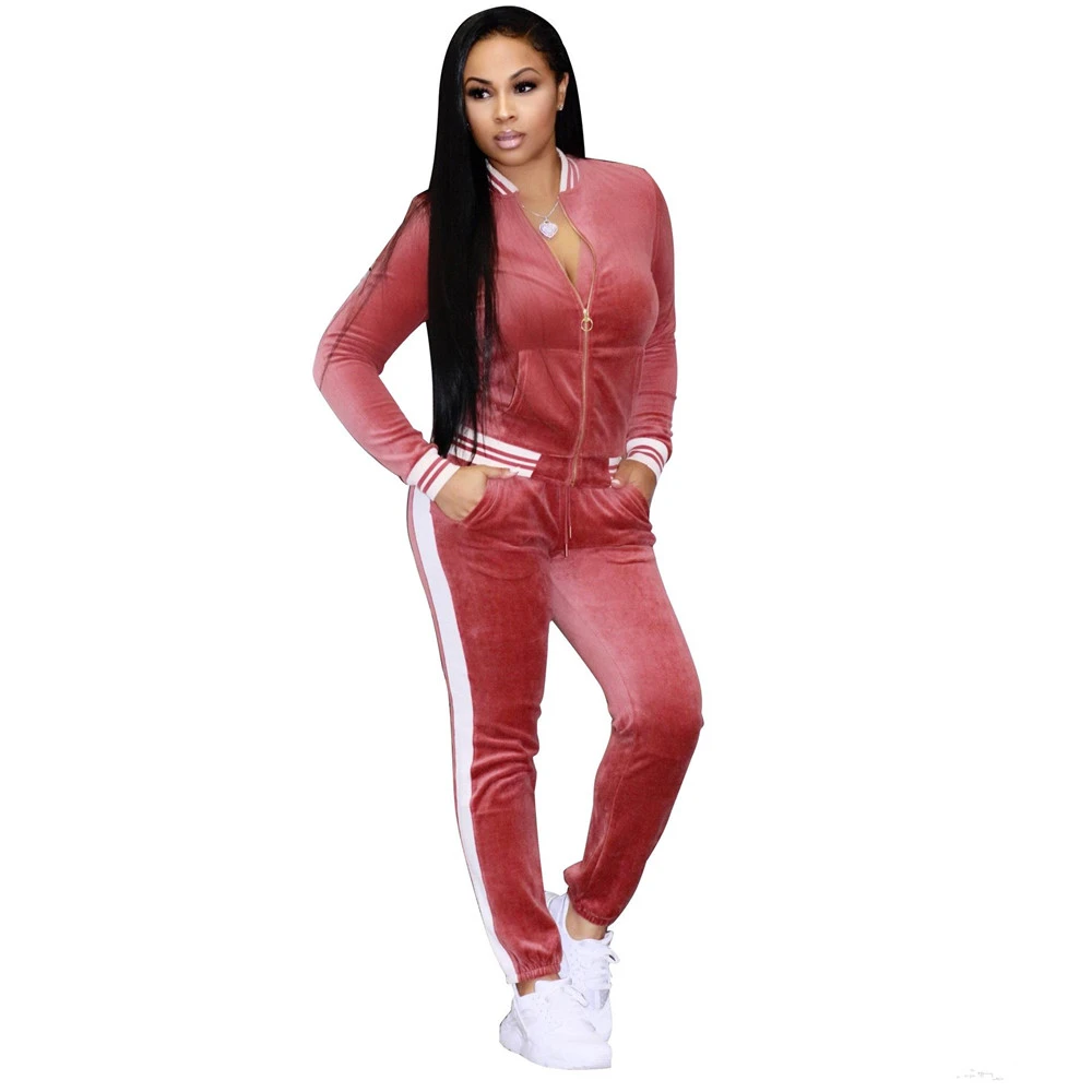 European And American Sexy Hot Fashion Casual Tight Leg Sports Suit Two-piece Suit