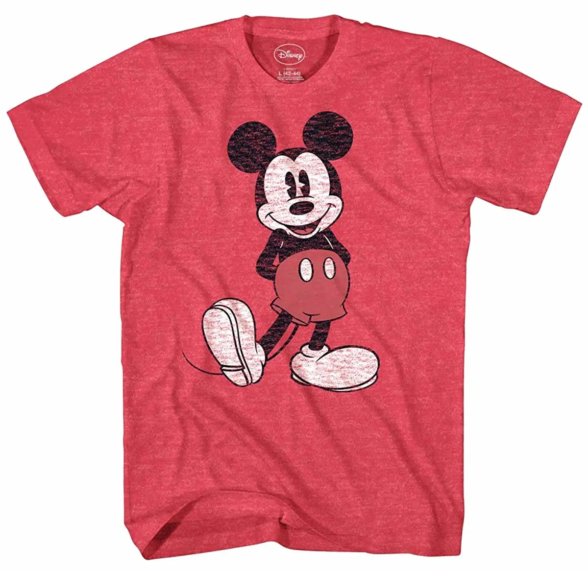 Disney Men's Full Size Mickey Mouse Distressed Look T-Shirt