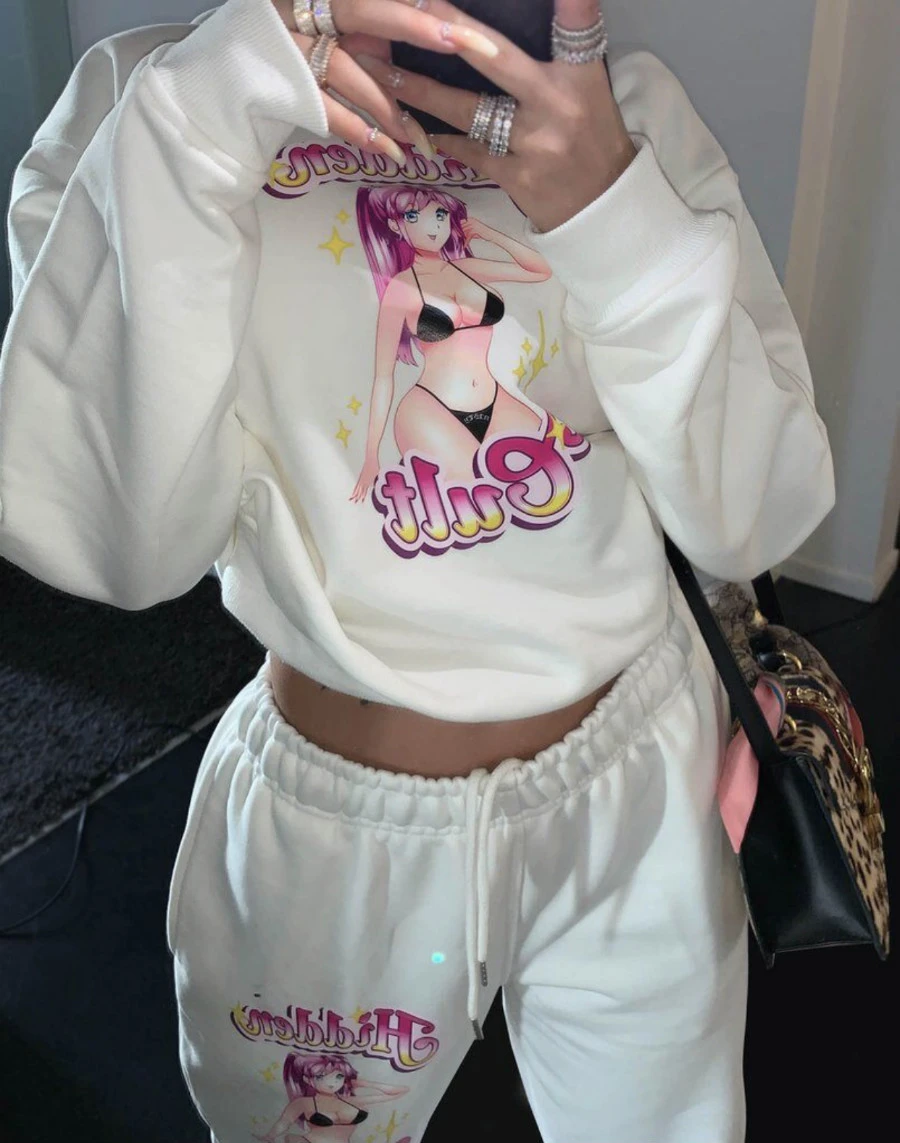 Printed new sports casual suit