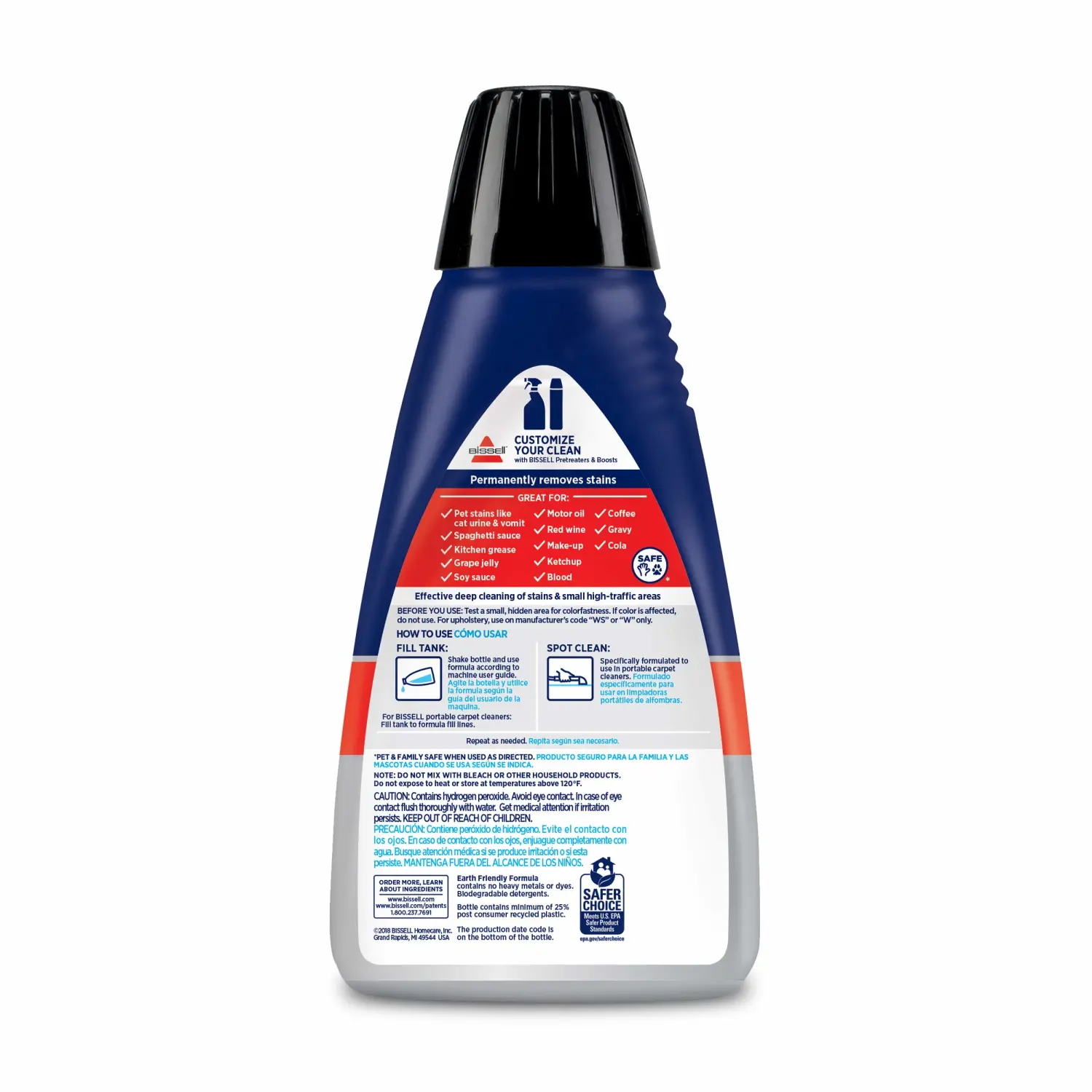 Bissell Professional Spot and Stain + Oxy Portable Machine Formula, 32 Fl Oz (Pack of 1)