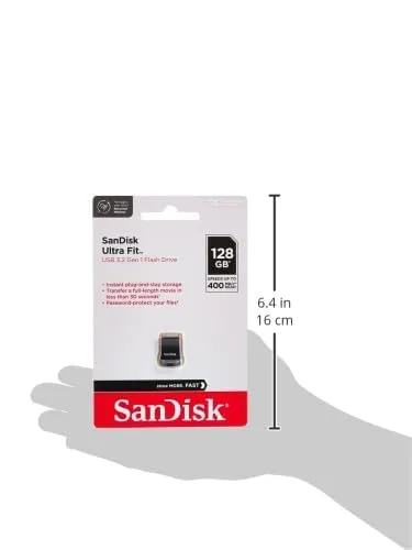 SanDisk 256GB Ultra Fit USB 3.2 Flash Drive - SDCZ430-256G-G46, Black