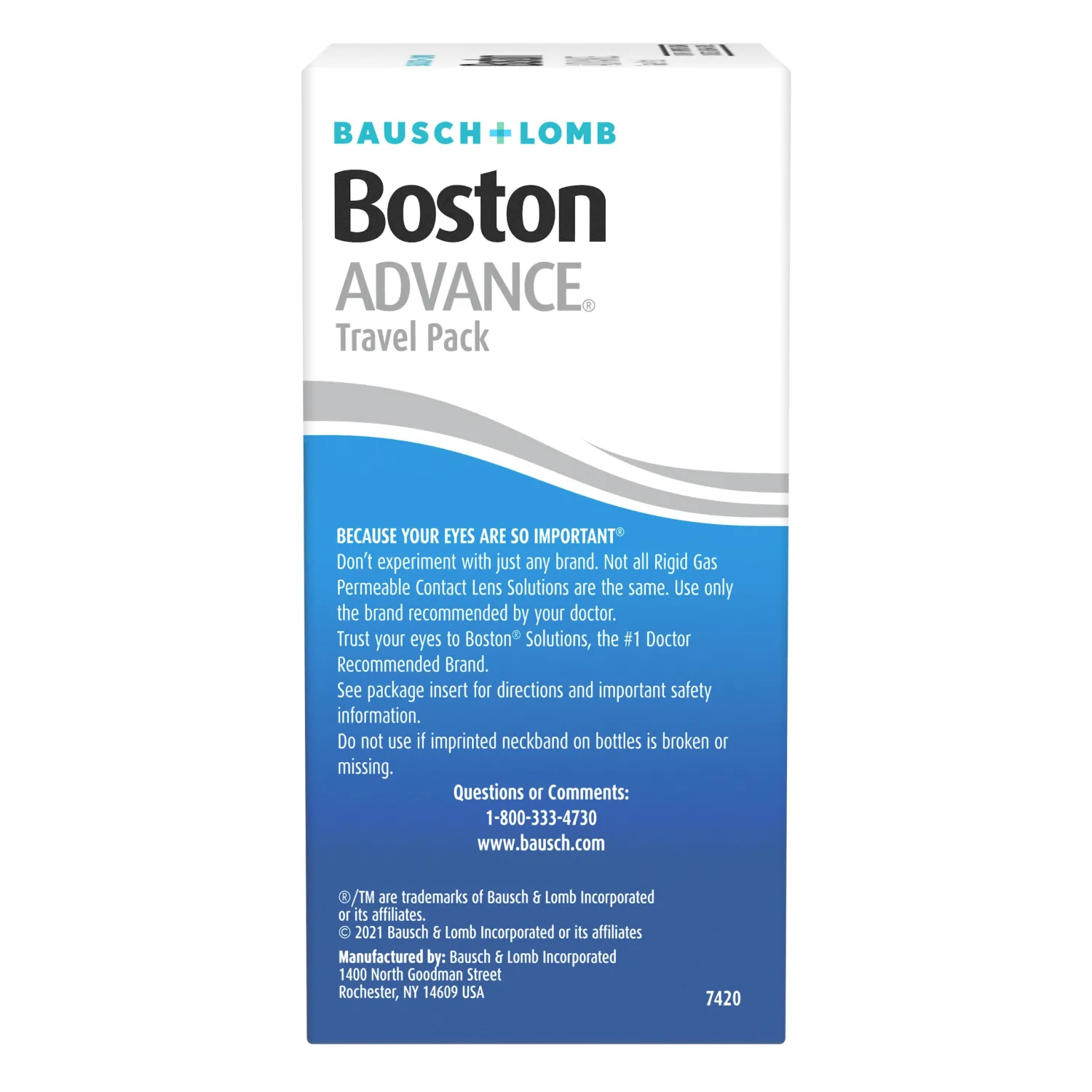Boston Advance Formula, by Bausch + Lomb, Travel Pack 1 Each, Combo