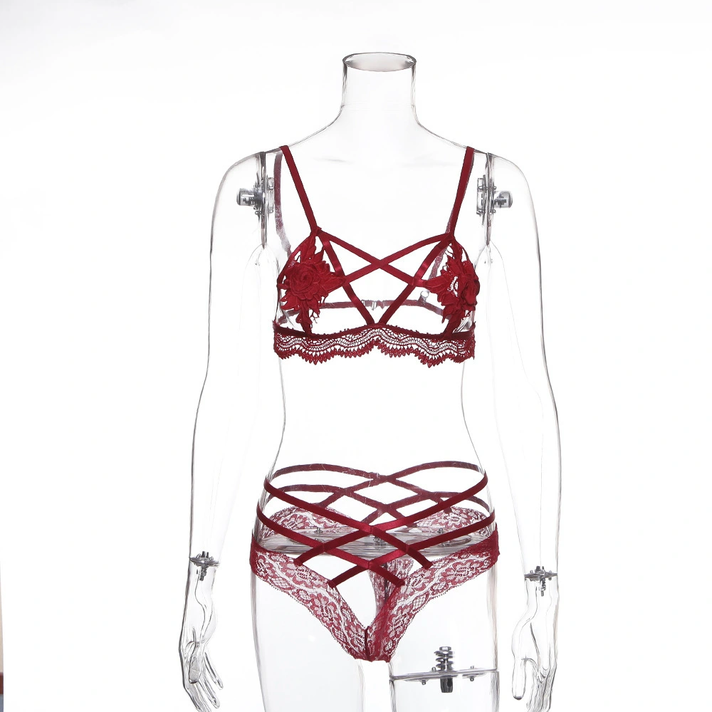 Flower lace stitching underwear