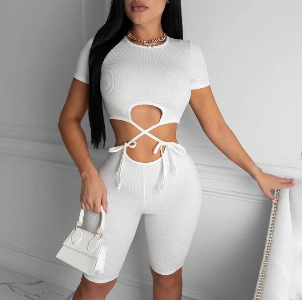 Cutout lace detachable shorts