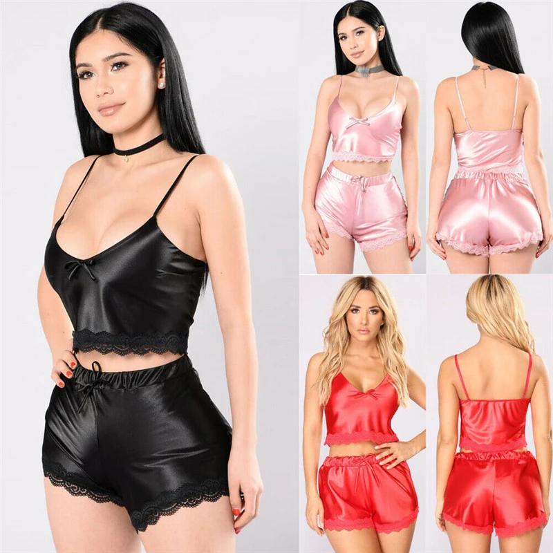 Ladies suspender shorts suit