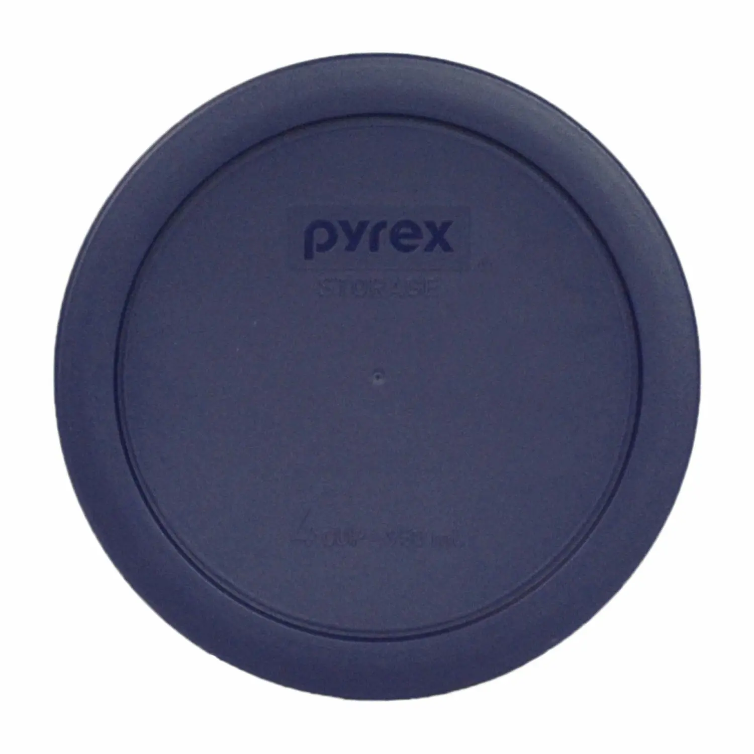 Pyrex (2) 7200-PC 2 Cup, (1) 7201-PC 4 Cup, (1) 7210-PC 3 Cup, and (1) 7211-PC 6 Cup Blue Plastic Storage Lids Made in the USA