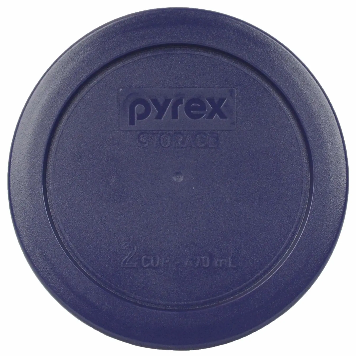 Pyrex (2) 7200-PC 2 Cup, (1) 7201-PC 4 Cup, (1) 7210-PC 3 Cup, and (1) 7211-PC 6 Cup Blue Plastic Storage Lids Made in the USA