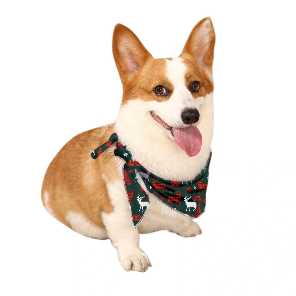Dog christmas scarf